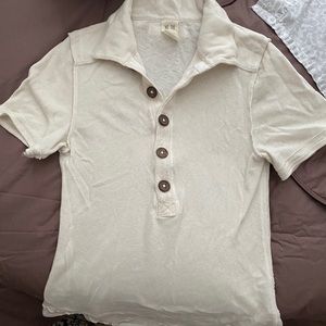 Free people button up short sleeve